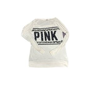 PINK Victoria's Secret White Long sleeve